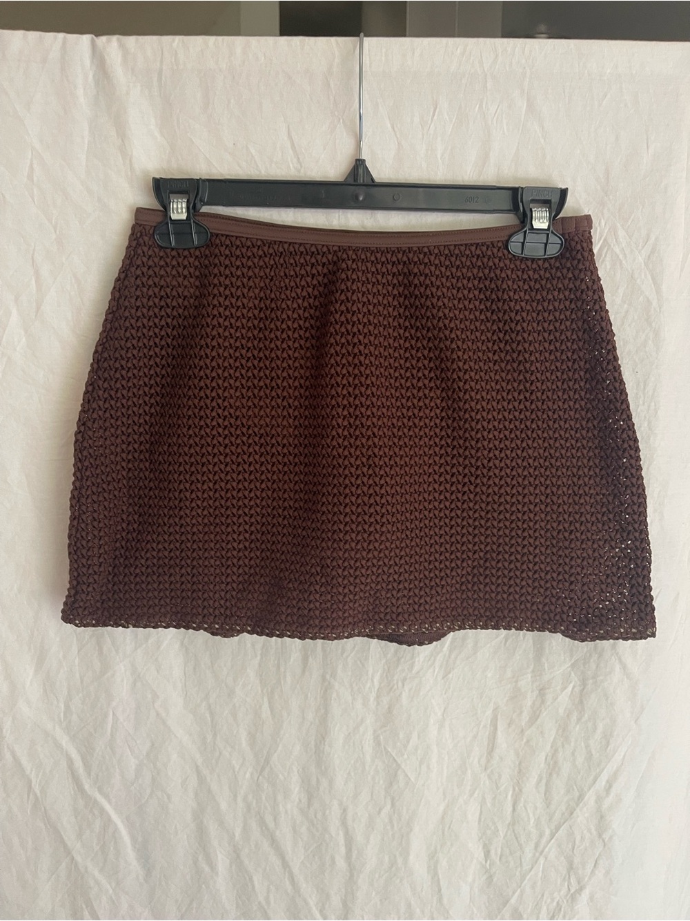 Victoria's Secret Crochet Mini-Skirt Espresso Built-in Swim Bottoms Size S - Picture 11 of 11